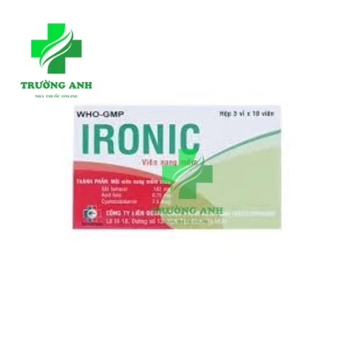 Ironic 162mg Mebiphar - Giúp bổ sung và điều trị thiếu máu do thiếu sắt